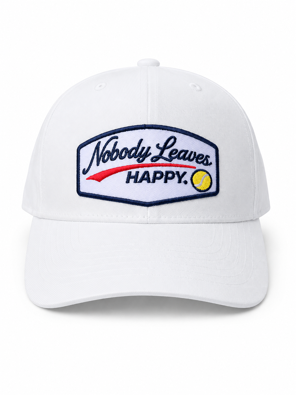 Nobody Leaves Happy Tennis Logo Hat