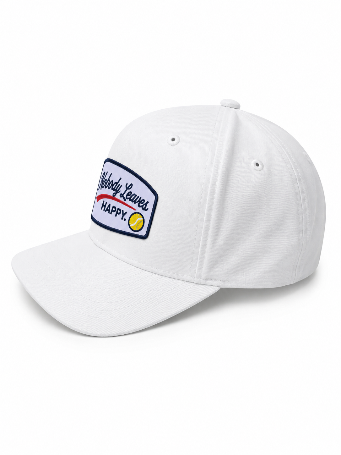 Nobody Leaves Happy Tennis Logo Hat