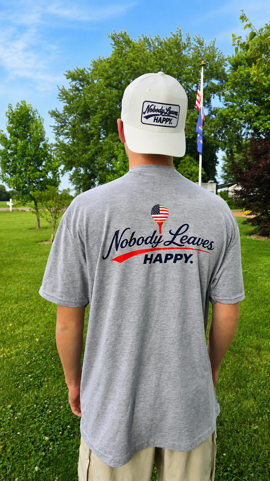 Nobody Leaves Happy Logo Hat