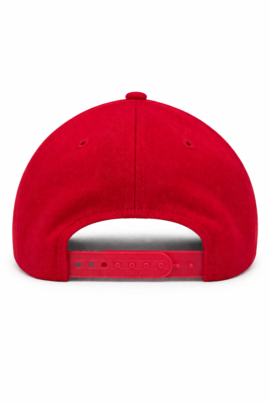 Nobody Leaves Happy Logo Golf Hat - Red with Navy Patch